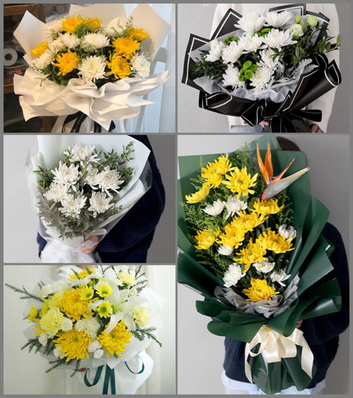 浙江省丽水云和县石塘镇上坪村白事花束代送